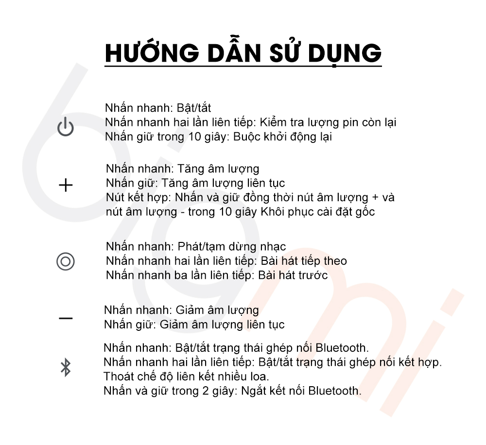 Huong dan su dung cac phim bam tren Loa Bluetooth Mini Xiaomi ASM01A