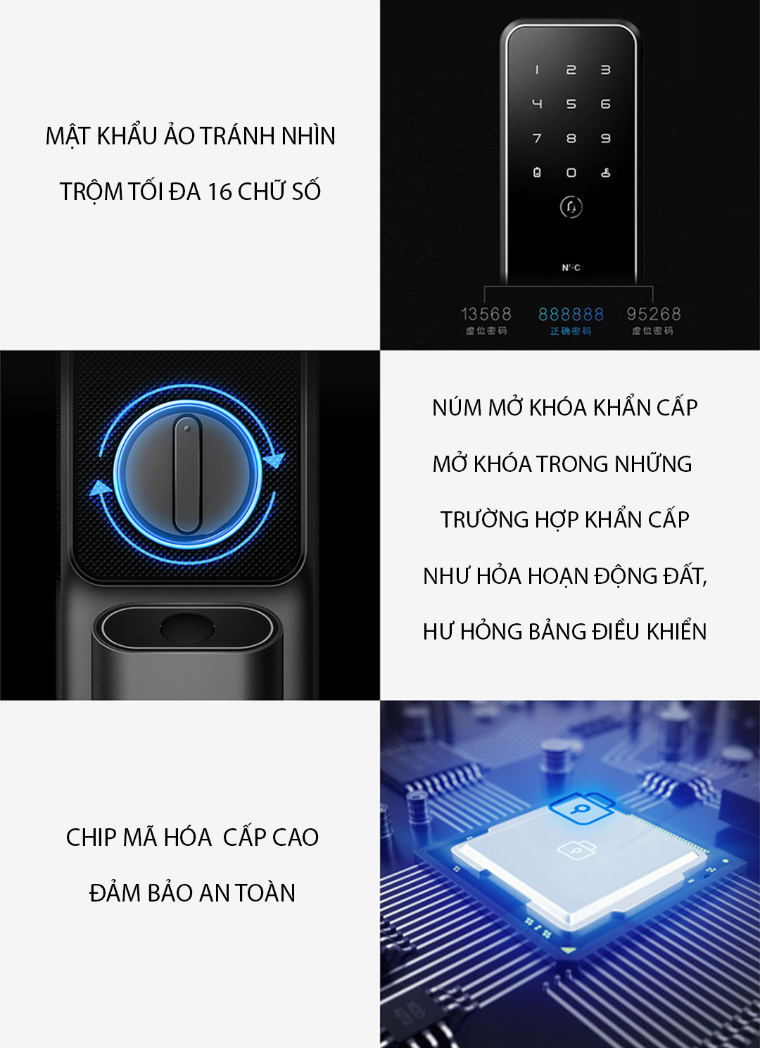 Khóa cửa thông minh Lockin SV40 có độ tin cậy cao