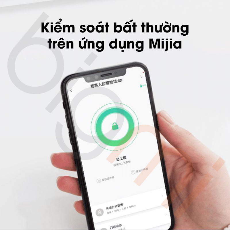 Khoa cua thong minh Xiaomi Lockin S50F Bao dong va kiem soat cua nha tu