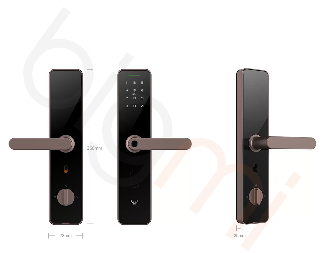Kich thuoc Khoa cua thong minh Xiaomi Lockin X1