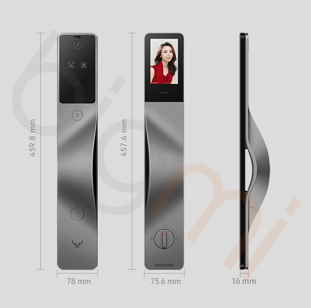 Kích thước khóa cửa thông minh Xiaomi Lockin V5 Max
