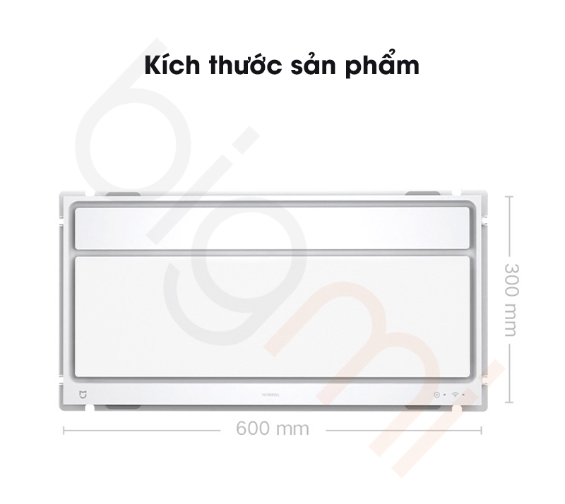 Kích thước sản phẩm Đèn sưởi nhà tắm âm trần Xiaomi Mijia S1 MJYB03YL