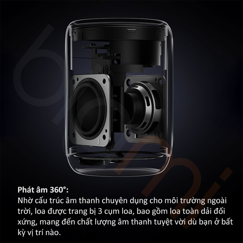 Loa Bluetooth Mini Xiaomi ASM01A thiet ke 3 cum loa