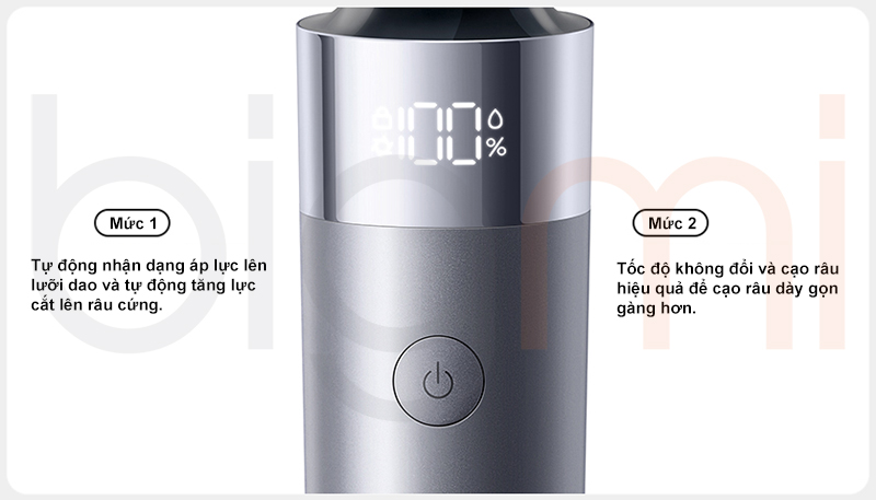 Máy cạo râu Xiaomi Mijia S302 có 2 chế độ cạo râu