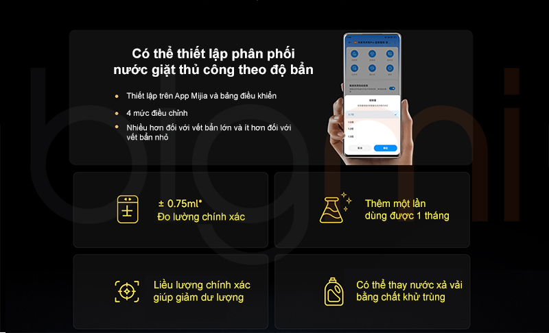 Máy giặt Xiaomi Mijia MJ109 Pro 2025 10kg phân phối nước giặt thông minh