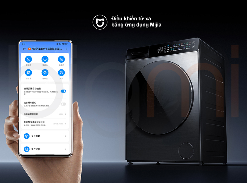 Máy giặt Xiaomi Mijia MJ109 Pro 2025 10kg trang bị động cơ điều khiển Lingyun