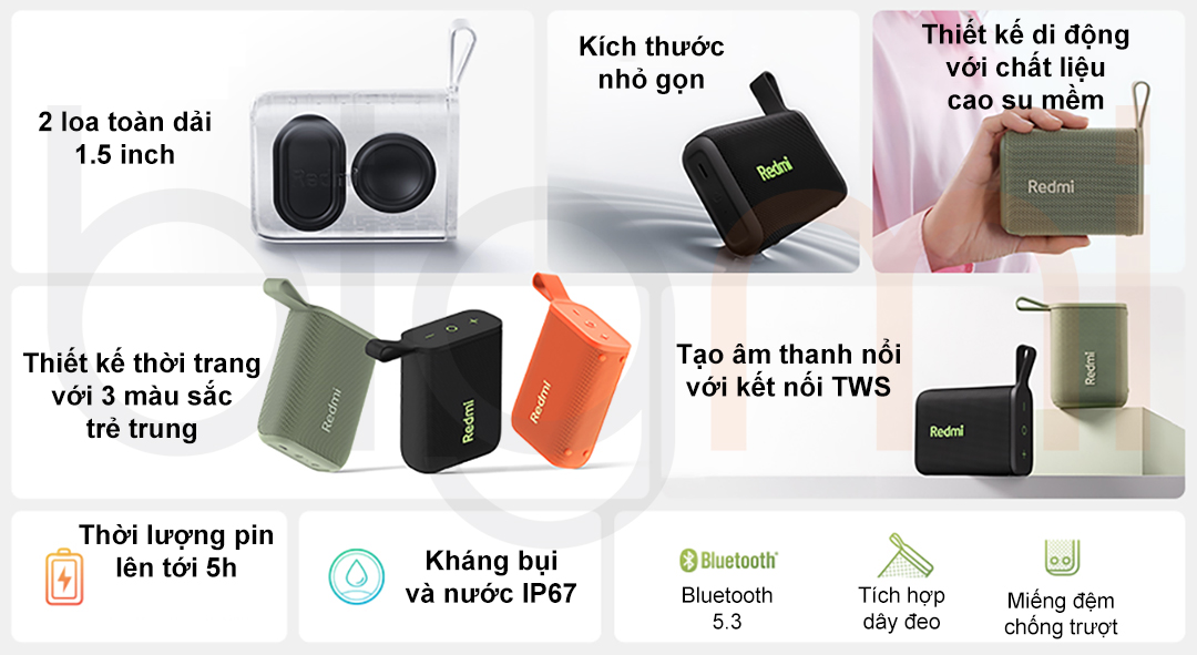 Tính năng Loa Bluetooth Xiaomi Redmi ASM11A
