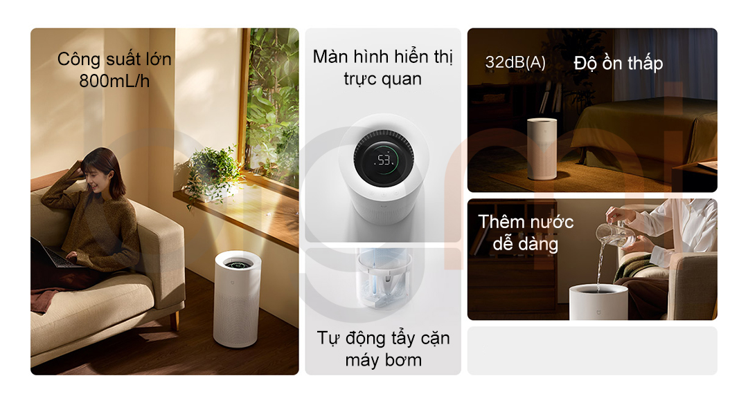 Tính năng Máy tạo độ ẩm Mijia 3 800mLh