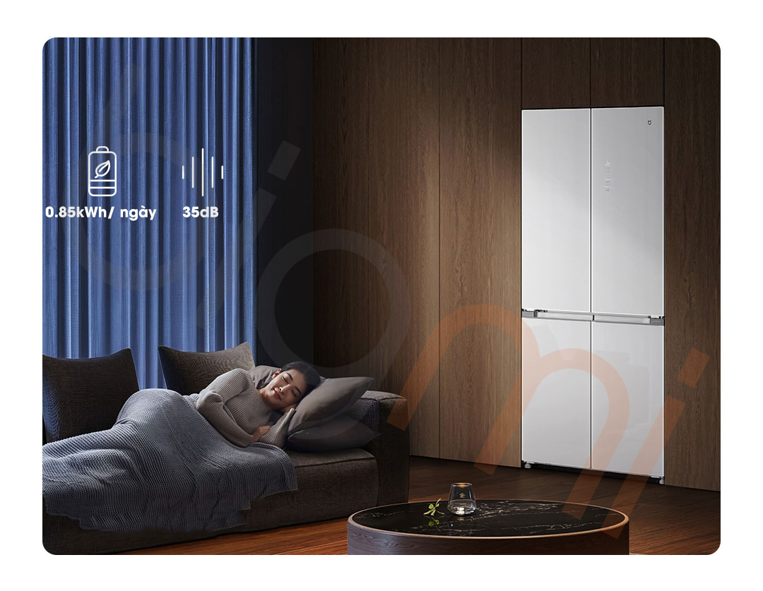 Tu lanh Xiaomi Mijia 508L mat kinh pha le BCD 508WGBI co do on thap va tiet kiem nang luong