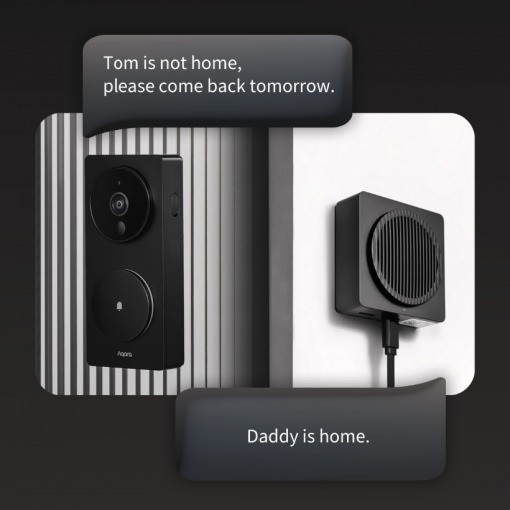 Chuông cửa thông minh Aqara Doorbell G4 cảnh báo thông qua aqara home