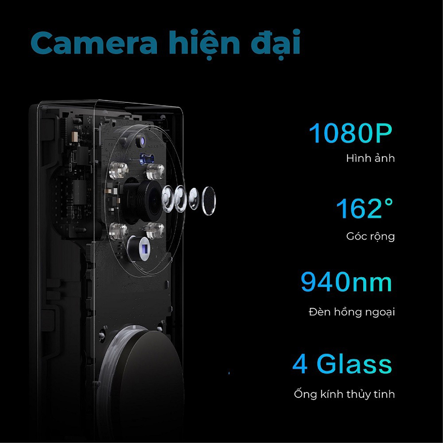 Chuông cửa thông minh Aqara Doorbell G4 quay video sắc nét