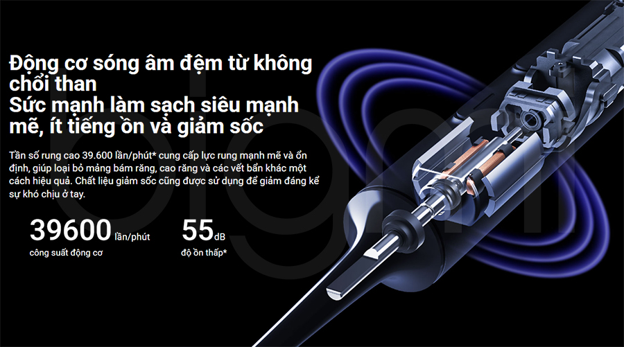 Bàn chải điện Xiaomi T700 Electric Toothbrush BHR5575GL - Chính hãng Quốc Tế 19 Bàn chải điện Xiaomi Mijia Sonic T700 MES604 bigmivn (6)