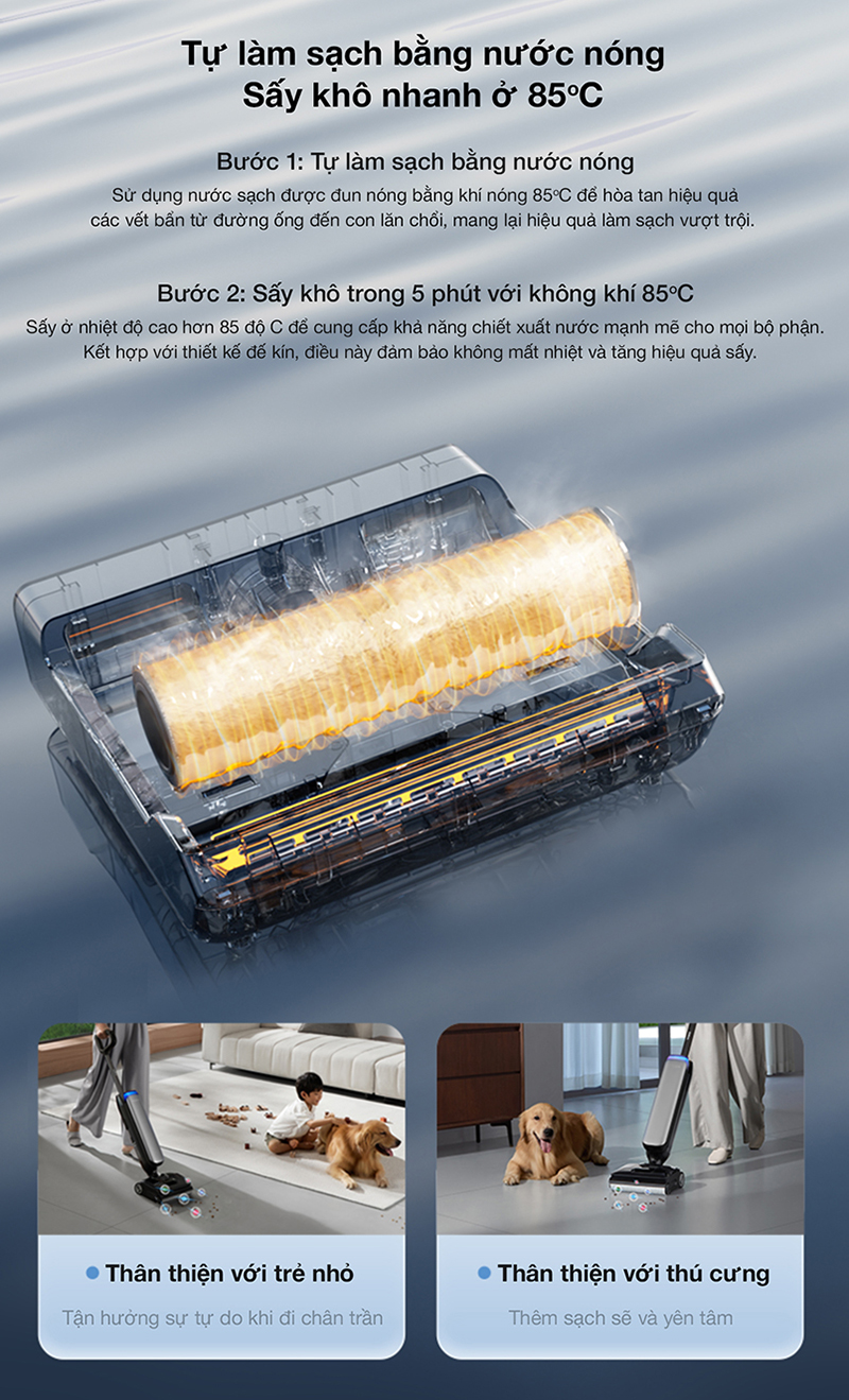 Bigmivn Máy hút bụi lau sàn Tineco Floor One S9 Artist (9)