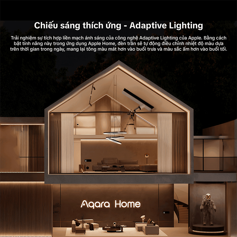 Đèn âm trần Aqara T2 Spotlight-Downlight góc chiếu sáng thích ứng