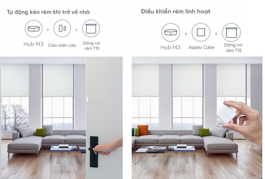 Động cơ rèm cuốn Aqara T1S CD-M03D Roller Shade Controller (1)