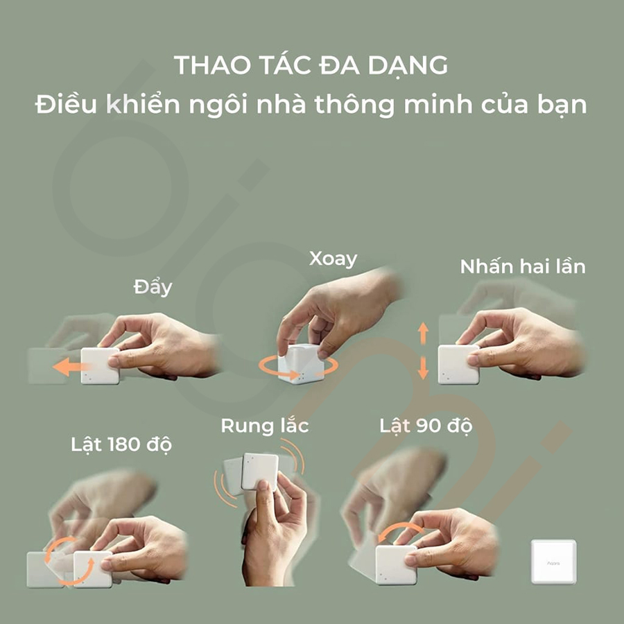 Hộp điều khiển ngữ cảnh Aqara Cube T1 Pro bigmivn