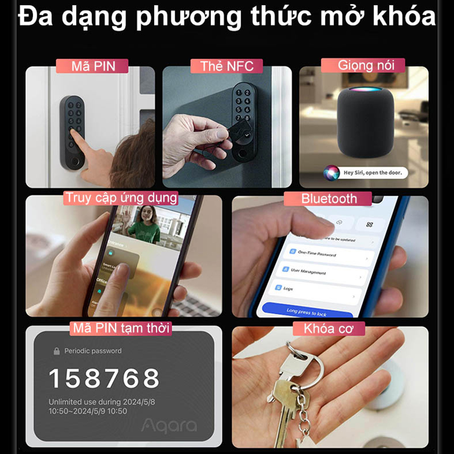 Khóa cửa thông minh Aqara U200 (8)