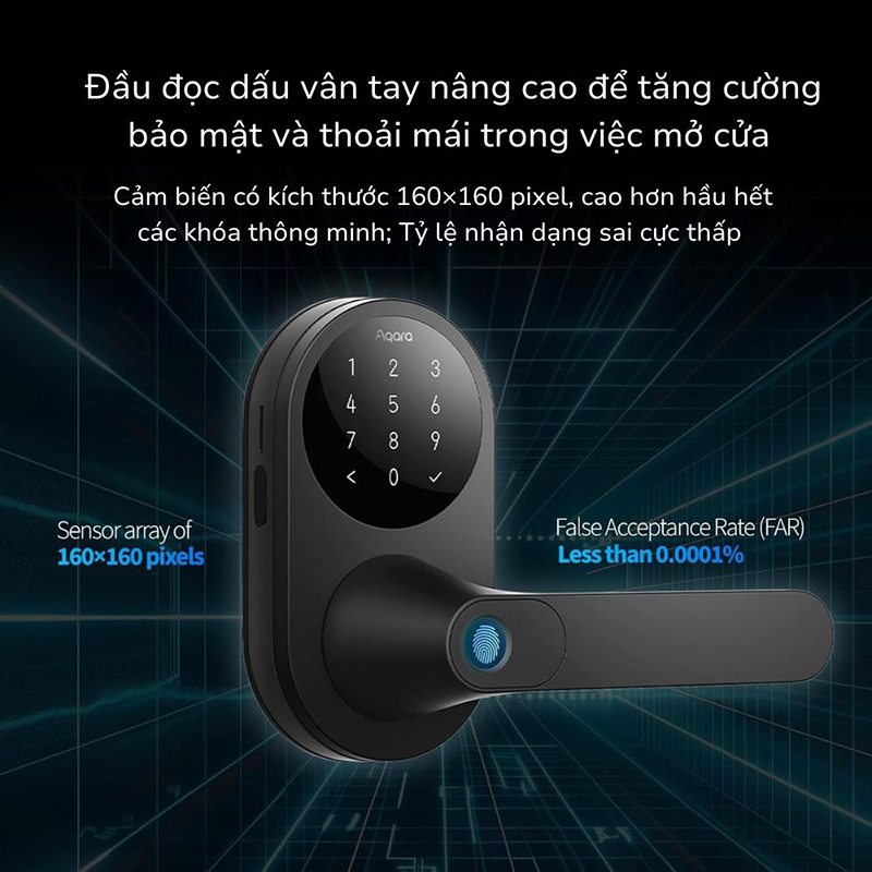 Khóa cửa thông minh Aqara U300 DL-D02D Smart Lock - Chính hãng Quốc Tế 7 Khóa cửa thông minh Aqara U300 DL-D02D Smart Lock bigmivn (1)