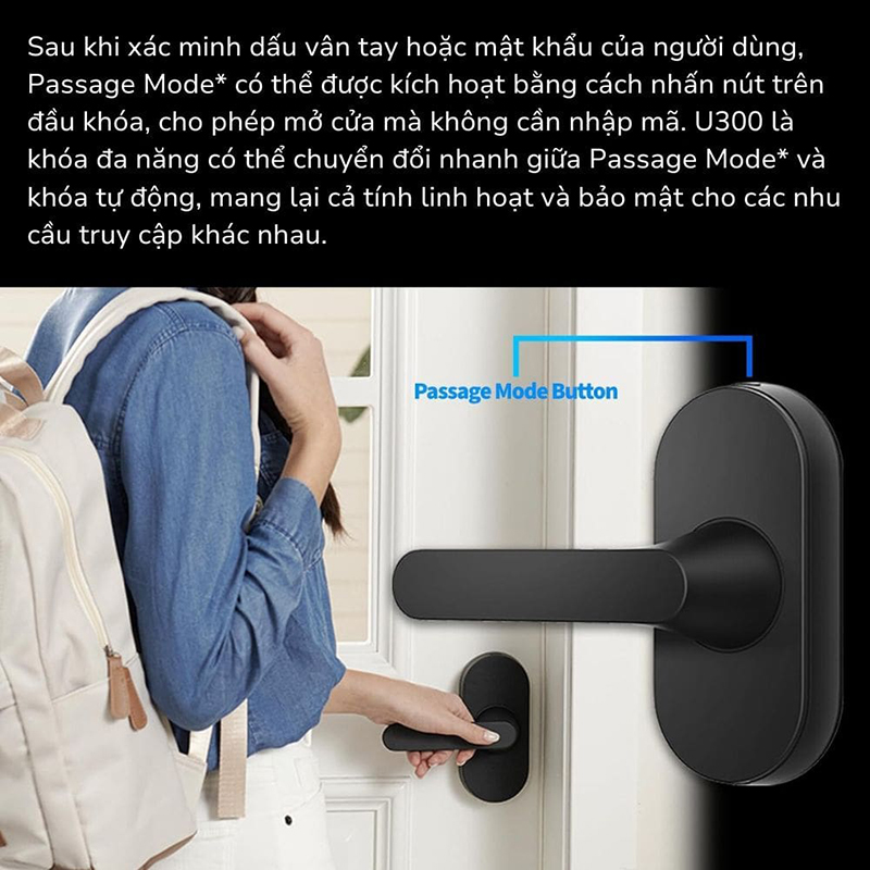 Khóa cửa thông minh Aqara U300 DL-D02D Smart Lock bigmivn (2)