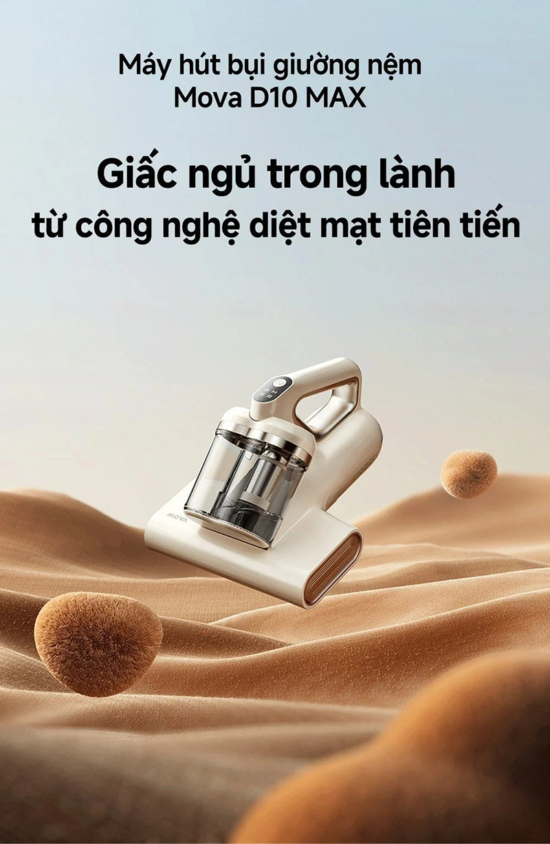 Máy hút bụi giường nệm Mova D10 MAX chính hãng bigmivn (1)