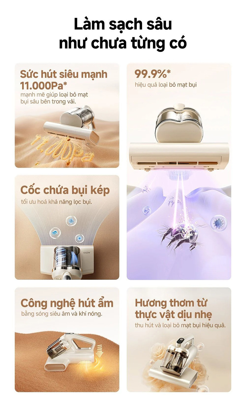 Máy hút bụi giường nệm Mova D10 MAX chính hãng bigmivn (2)