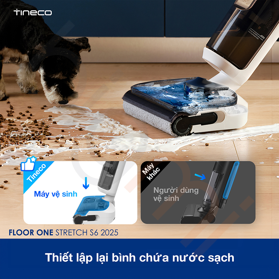 Máy lau nhà khô ướt Tineco Floor One Stretch S6 2025 bigmivn (2)