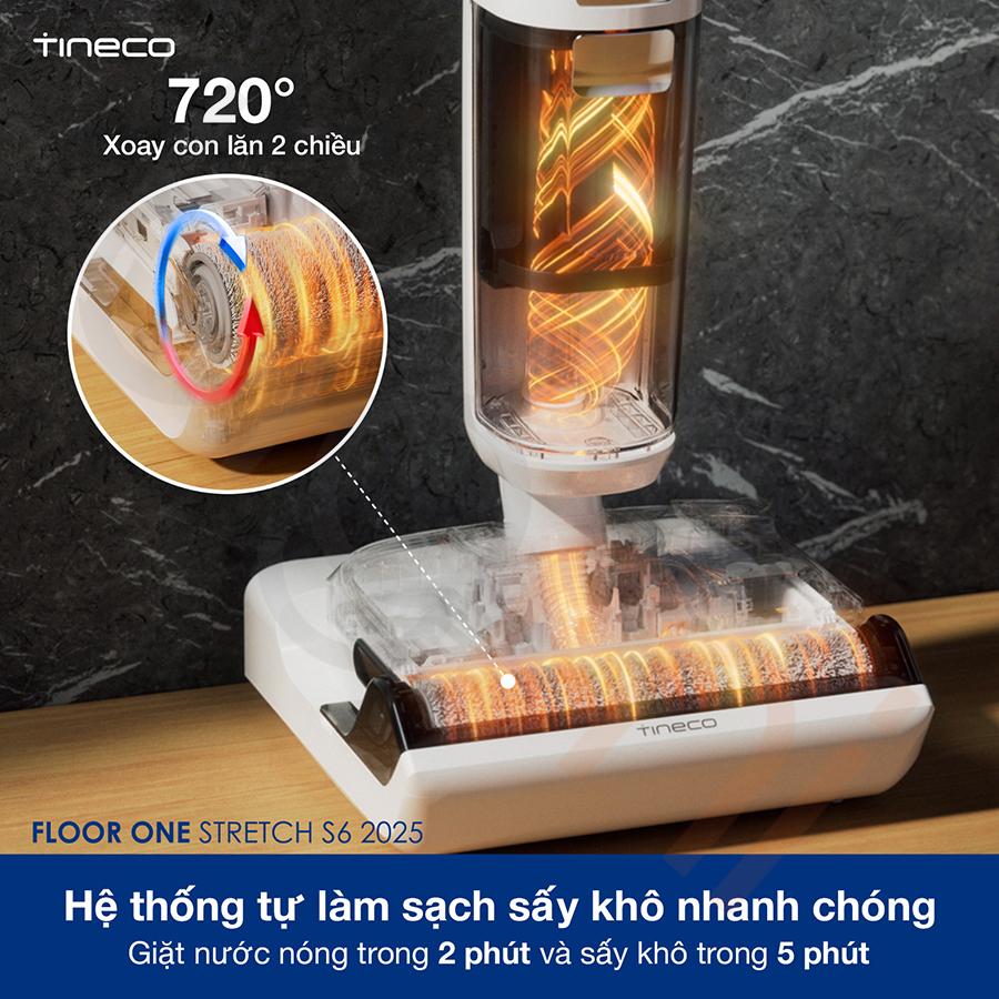 Máy lau nhà khô ướt Tineco Floor One Stretch S6 2025 bigmivn (6)
