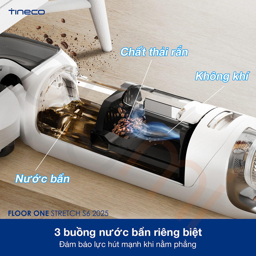 Máy lau nhà khô ướt Tineco Floor One Stretch S6 2025 bigmivn (9)