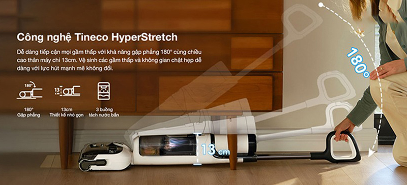 Máy lau nhà khô ướt Tineco Floor One Stretch S6 Pro bigmivn (3)
