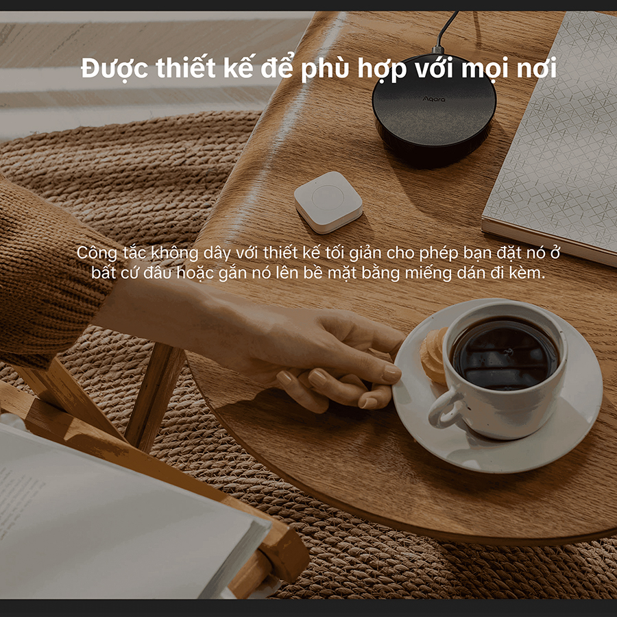 Nút bấm không dây Aqara Wireless Mini Switch T1 thiết kế nhỏ gọn