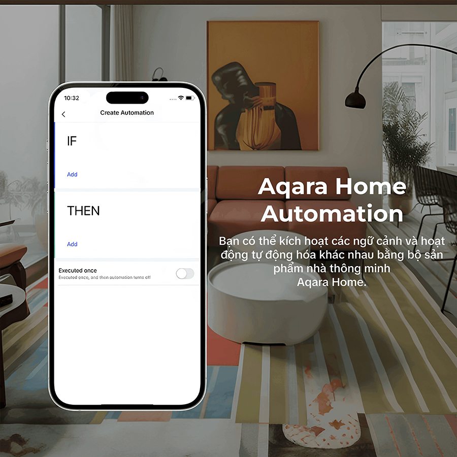 Nút bấm không dây Aqara Wireless Mini Switch T1 thiết lập ngữ cảnh