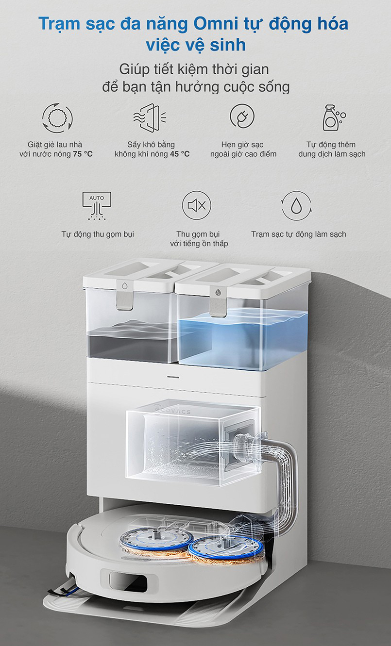 Robot hút bụi lau nhà Ecovacs Deebot T30C 2026 chính hãng bigmivn (1)
