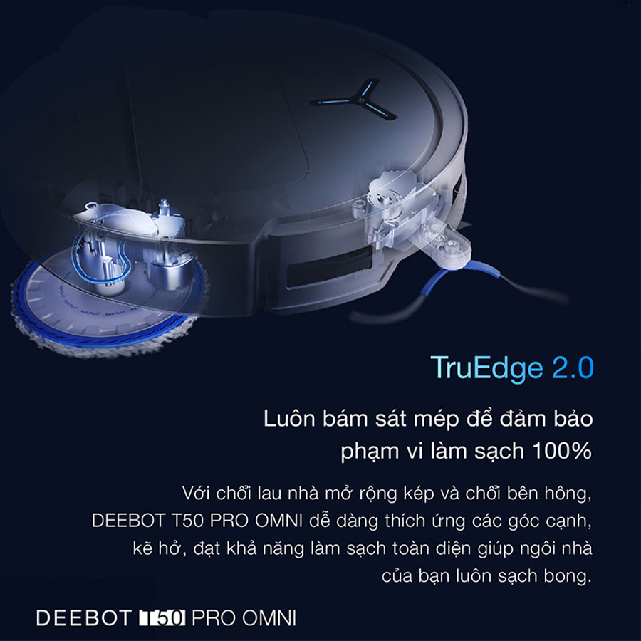 Robot hút bụi lau nhà Ecovacs Deebot T50 Pro Omni 2025 chính hãng bigmivn (5)