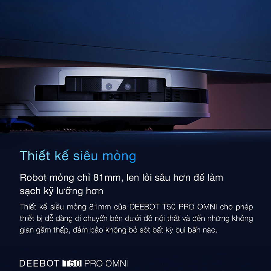 Robot hút bụi lau nhà Ecovacs Deebot T50 Pro Omni 2025 chính hãng bigmivn (9)