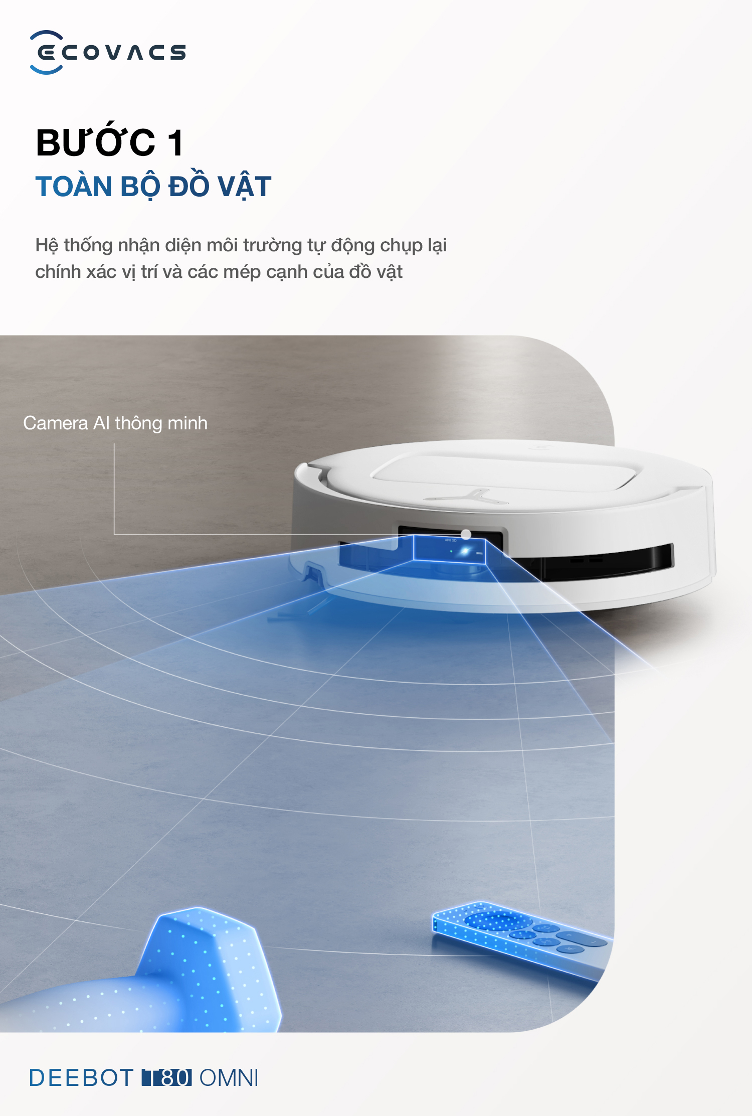 Robot hut bui lau nha Ecovacs Deebot T80 Omni 11