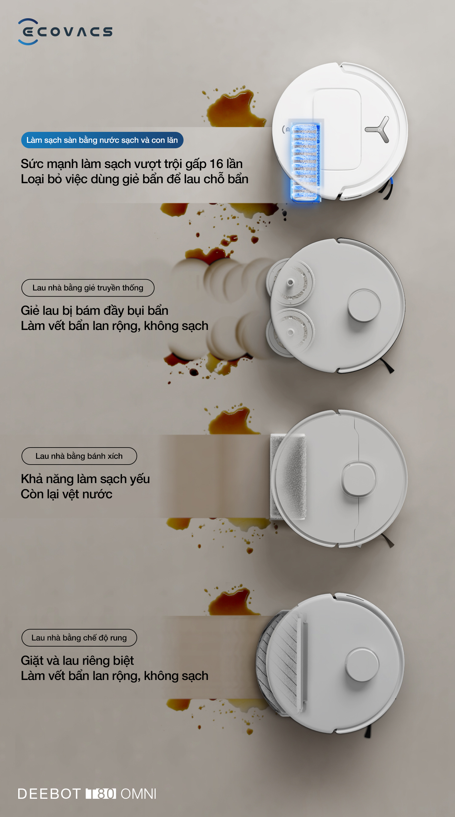 Robot hút bụi lau nhà Ecovacs Deebot T80 Omni (4)
