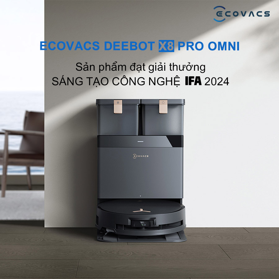 Robot hút bụi lau nhà Ecovacs Deebot X8 Pro Omni 2025 bigmivn (1)