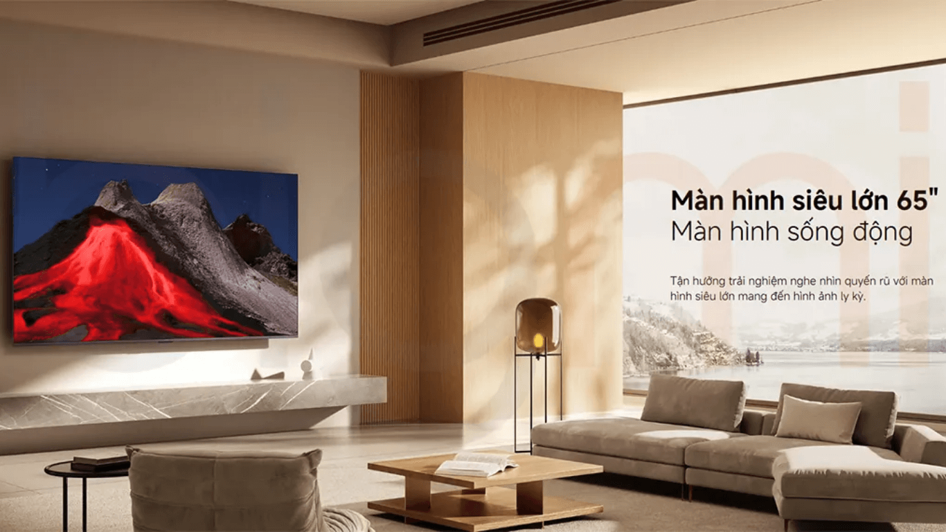 Tivi Xiaomi QLED 2026 sở hữu công nghệ QLED hiện đại 4 Tivi Xiaomi QLED 2026 thiết kế sang trọng, phù hợp nhiều không gian