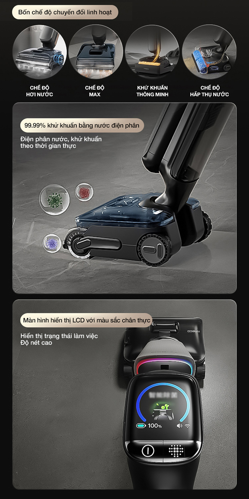 bigmivn Máy hút bụi lau sàn Tineco Floor One S9 Artist Steam (1)