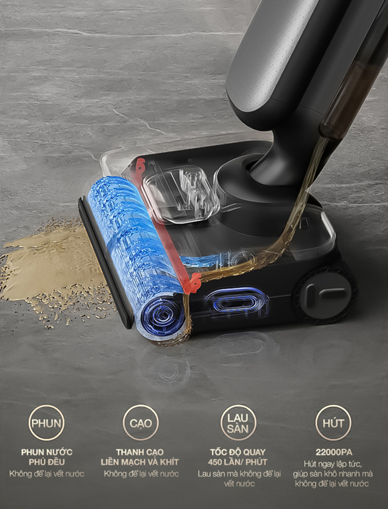 bigmivn Máy hút bụi lau sàn Tineco Floor One S9 Artist Steam (8)