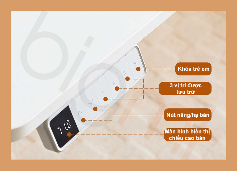 Bàn phụ nâng lật thông minh 8H DF015 Smart Flip Lift chính hãng tại Bigmivn (5)