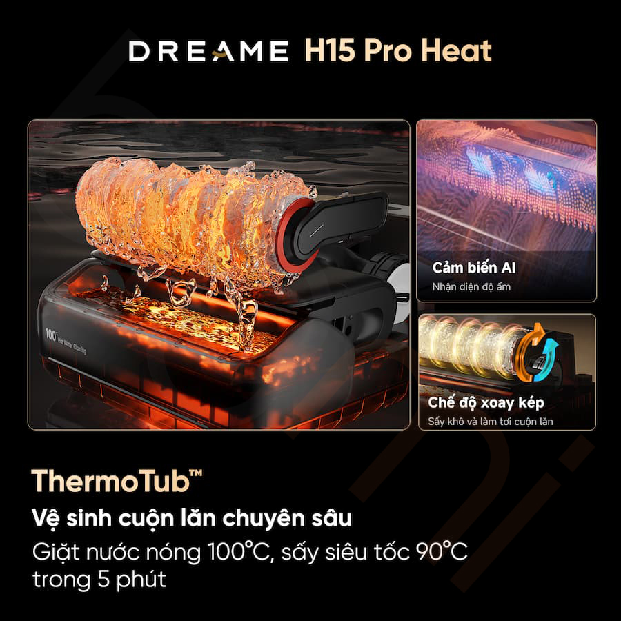 Bigmivn Máy hút bụi lau nhà khô và ướt Dreame H15 Pro Heat (9)