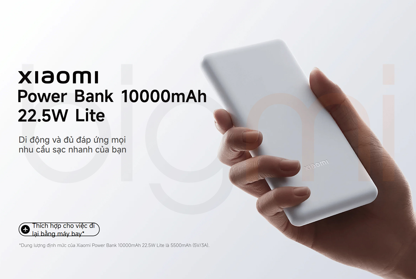 Bigmivn Pin sạc dự phòng Xiaomi Lite P16ZM 10.000mAh 22.5W QC PD 3 (1)