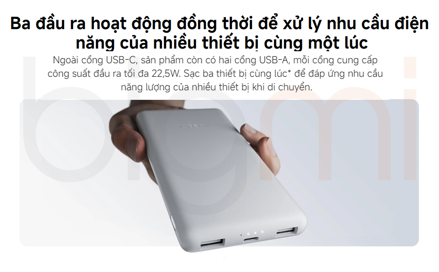 Bigmivn Pin sạc dự phòng Xiaomi Lite P16ZM 10.000mAh 22.5W QC PD 3 (5)