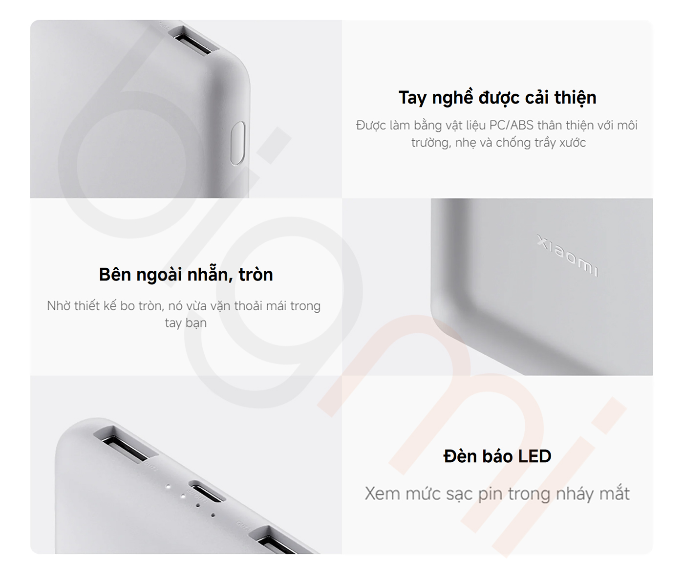 Bigmivn Pin sạc dự phòng Xiaomi Lite P16ZM 10.000mAh 22.5W QC PD 3 (8)