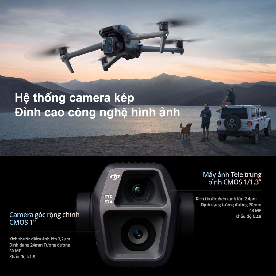 Flycam DJI Air 3S chinh hang tai Bigmivn 13