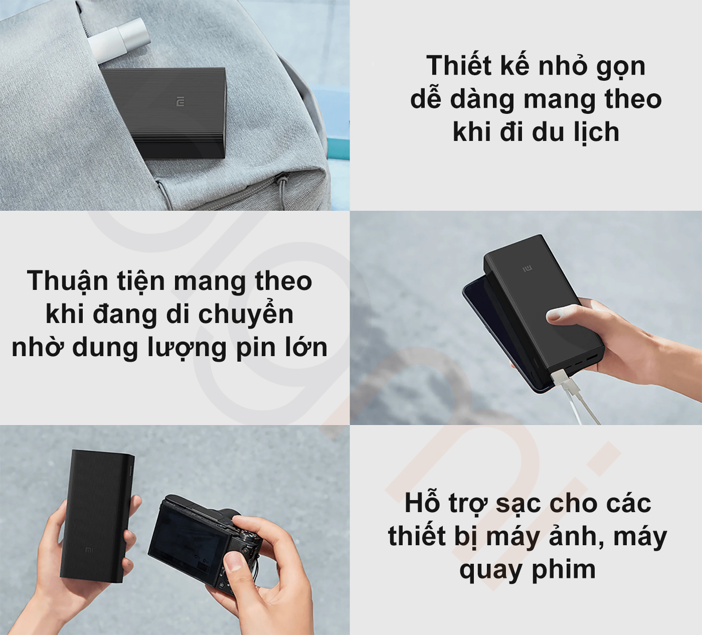 Pin sạc dự phòng Xiaomi 18W 30000mAh Power Bank gen 3 bigmivn (3)