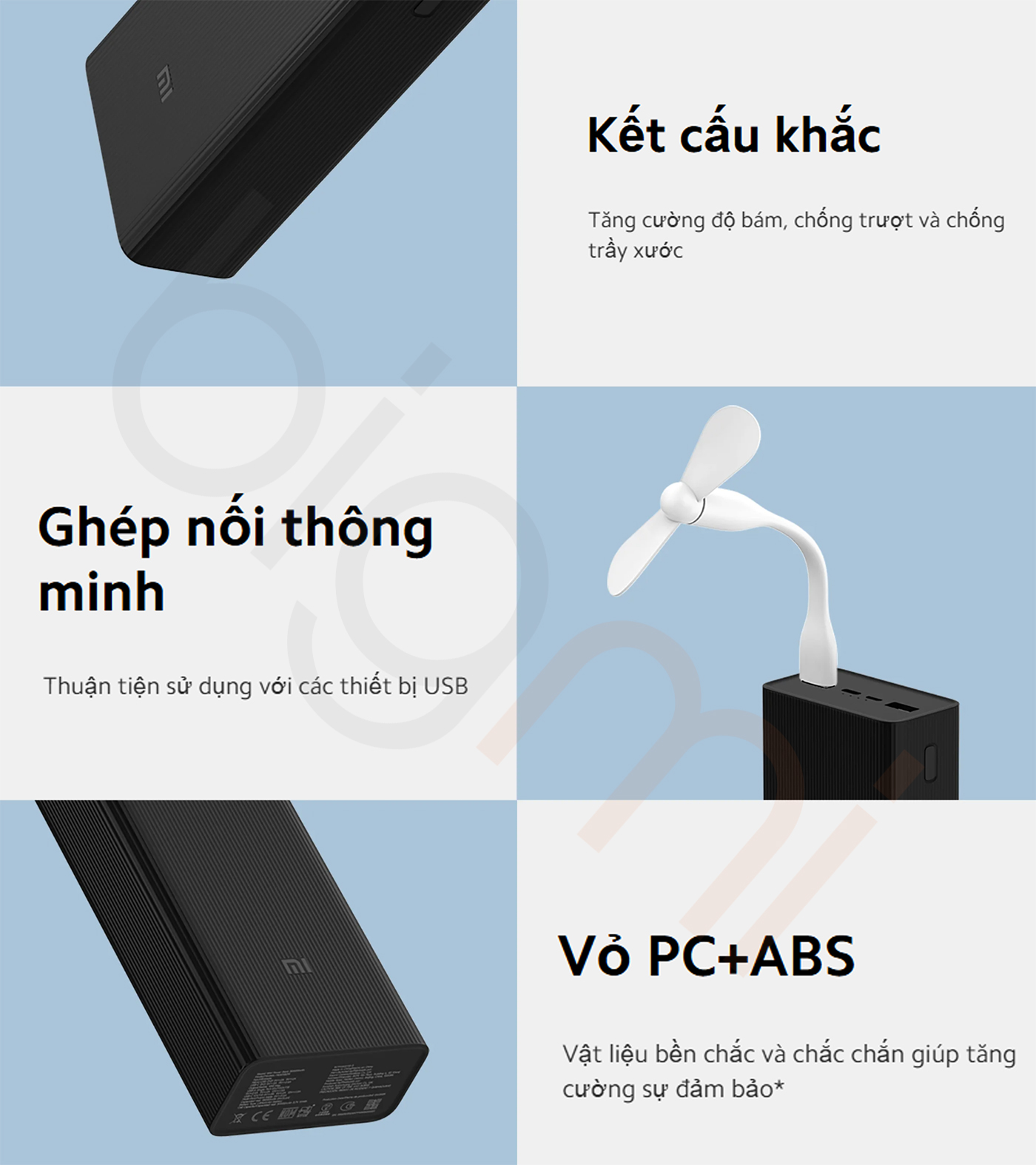 Pin sạc dự phòng Xiaomi 18W 30000mAh Power Bank gen 3 bigmivn (6)