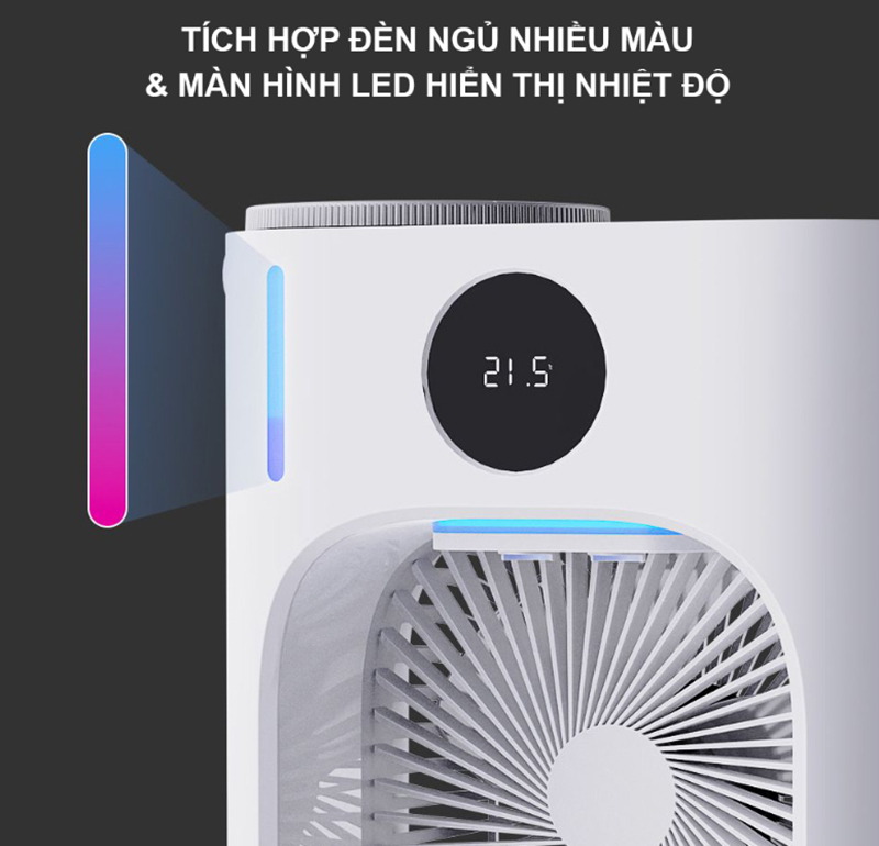 Quạt để bàn phun sương Xiaomi Lydsto CL08 XD-ZMLFS02 bigmivn (3)