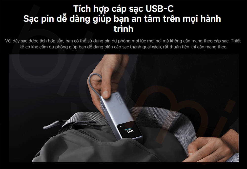 Sạc dự phòng 165W Xiaomi 10000 mAh PB1165MI bigmivn (6)